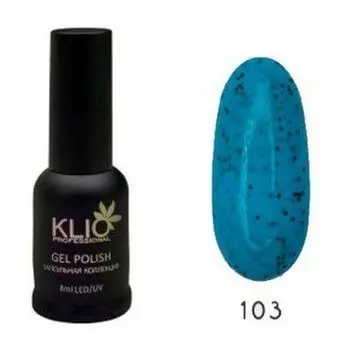 KLIO Гель-лак Капсульная коллекция №103 8мл (с черным шиммером)