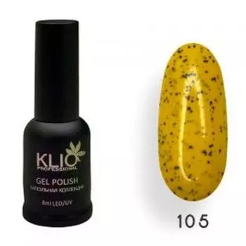 KLIO Гель-лак Капсульная коллекция №105 8мл (с черным шиммером)