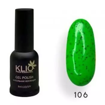 KLIO Гель-лак Капсульная коллекция №106 8мл (с черным шиммером)