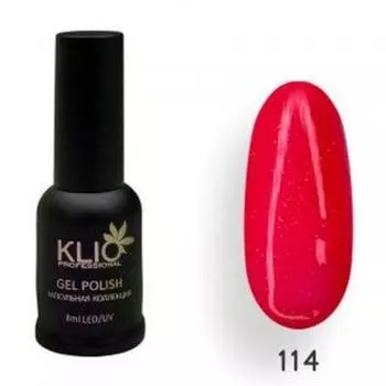 KLIO Гель-лак Капсульная коллекция №114 8мл НЕОН (с шиммером)