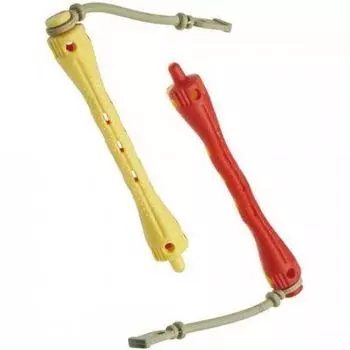 Коклюшки Волнообразные желто-красные EUROSTIL 1501