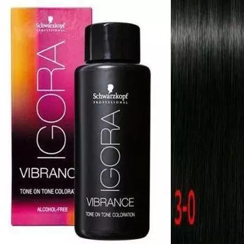 Краска IGORA VIBRANCE Tone ON Tone 3-0 Темно-коричневый 60мл