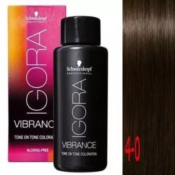 Краска IGORA VIBRANCE Tone ON Tone 4-0 Средний коричневый 60мл