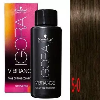 Краска IGORA VIBRANCE Tone ON Tone 5-0 Светло-коричневый 60мл