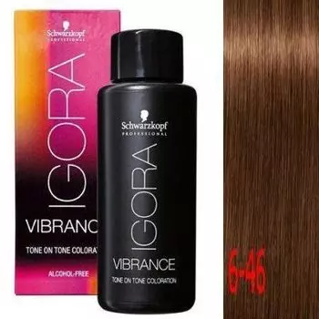 Краска IGORA VIBRANCE Tone ON Tone 6-46 Темный русый бежевый шоколадный 60мл