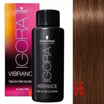 Краска IGORA VIBRANCE Tone ON Tone 6-6 Темный русый шоколадный 60мл