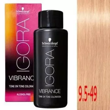 Краска IGORA VIBRANCE Tone ON Tone 9,5-49 Светлый Блондин перламутровый 60мл