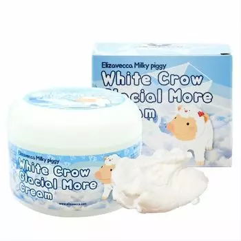 Крем для лица воздушный, Elizavecca White Crow Glacial More cream 100 мл