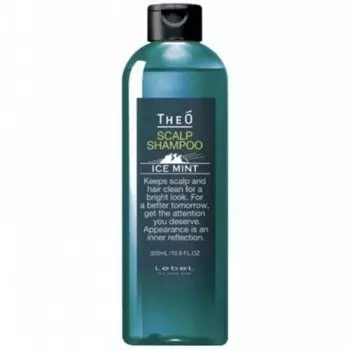 Lebel Cosmetics Theo Scalp Shampoo Ice Mint - Шампунь для мужчин с водой альпийских ледников 320 мл