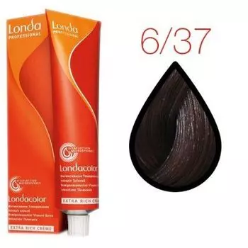 Londa Professional, Интенсивное тонирование Ammonia Free 6/37 темный блонд золотисто-коричневый 60мл