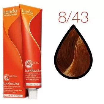 Londa Professional, Интенсивное тонирование Ammonia Free 8/43 светлый блонд медно-золотистый 60мл
