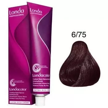 Londacolor 6/75 Стойкая крем-краска для волос темный блонд коричнево-красный, 60 мл