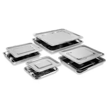 Медикон, Лоток прямоугольный с крышкой, ЛМПрК-300, 300х220х30 мм, 1,5 л