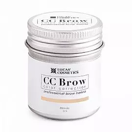 Lucas cosmetics, cc brow, хна для бровей, русый, в баночке, 5 г
