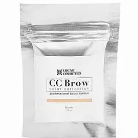 Lucas cosmetics, cc brow, хна для бровей, русый, в саше, 10 г