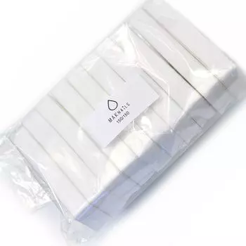MAKnails Баф белый (абразив 150/150 ) без основы, размер 70х25 10шт