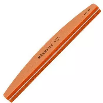 MAKnails, Шлифовщик для ногтей, оранжевый, 180/180
