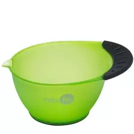 Melon pro чаша для красителя с прорезиненным дном, с носиком зеленая 350 мл. jb 0006k