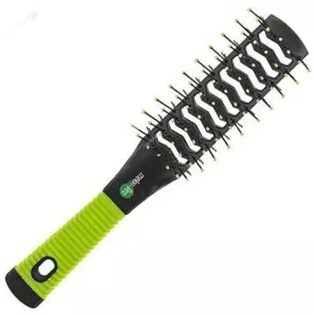 Melon Pro Щетка для волос туннельная зеленая ручка WB942