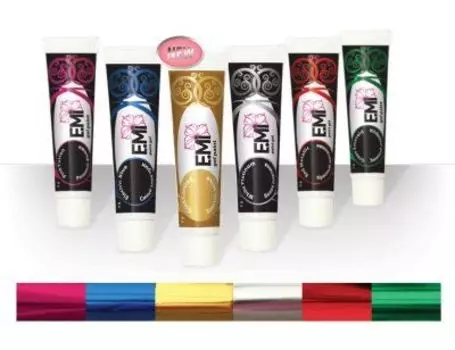 Набор красок гелевых "GLOSSEMI" 6 шт E.MI