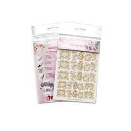 Nailcrust трафареты-слайдеры золотые №1 e.mi