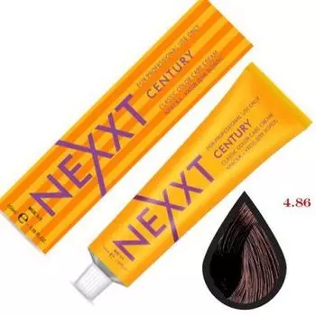 NEXXT Крем-краска 4-86 Шатен махагон фиолетовый 100мл.
