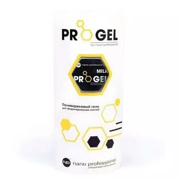 Nano professional, progel, гель для моделирования, молочный, 30 мл