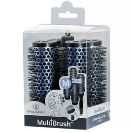 Olivia garden multibrush набор 4шт.2в-1 m термобрашинг + ручка 36мм