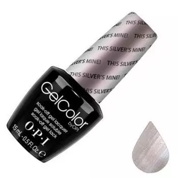 OPI, GelColor, Гель-лак, This Silver's Mine, 15 мл