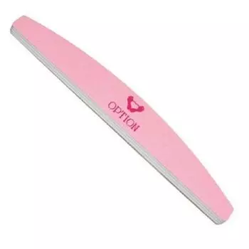 Option, Полировщик для ногтей, розово-белый, 400/3000