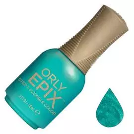 Orly эластичное цветное покрытие epix flexible color 929 green screen 18мл
