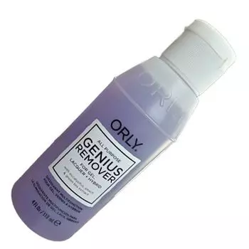 Orly, Genius Remover, Универсальная жидкость для снятия лака, геля и блесток, 118 мл