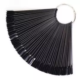 палитра для лаков "веерная" на 50 цветов черная