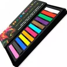 пастель для волос из 12 мелков