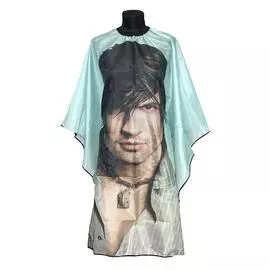 пеньюар легкий мужчина с кулоном на лазурном фоне