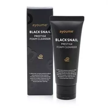 Пенка для умывания с муцином улитки Ayoume Black Snail Foam Cleanser 60 мл