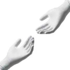 перчатки turbomax нитриловые белые 100шт. размер l