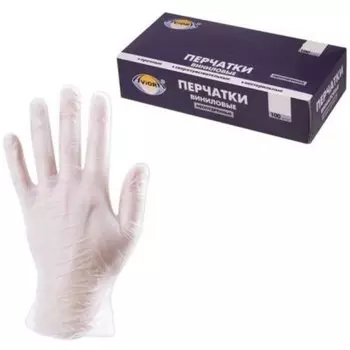 Перчатки Виниловые неопудренные размер-S 100шт. AVIORA