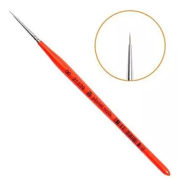 Planet Nails, Кисть для дизайна круглая, натуральная, №00