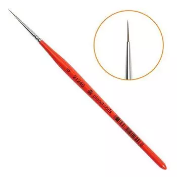 Planet Nails, Кисть для дизайна круглая, натуральная, №0