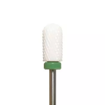 Planeta Nails, Фреза керамическая закругленный цилиндр, крупный абразив, 4,6 мм