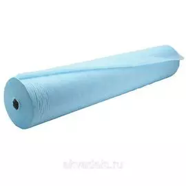 простыня одноразовая в рулоне с перфорацией 2000*800мм эконом голубой (100 шт