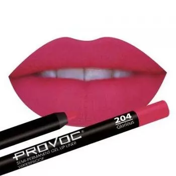 PROVOC Lip Liner 204 Гелевая подводка в карандаше для губ