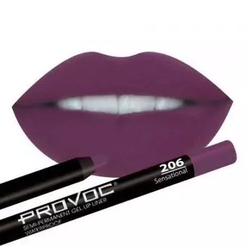 PROVOC Lip Liner 206 Гелевая подводка в карандаше для губ