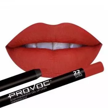PROVOC Lip Liner 22 Гелевая подводка в карандаше для губ