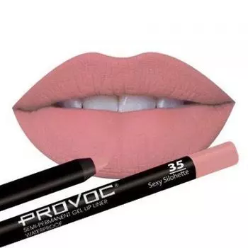 PROVOC Lip Liner 35 Гелевая подводка в карандаше для губ Sexy Silohette
