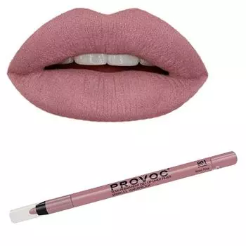 PROVOC Lip Liner 801 Гелевая подводка в карандаше для губ