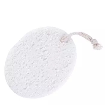 Qvs большой очищающий спонж для лица со шнуром