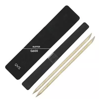 Qvs набор для ухода за ногтями (баф+ 5 пилок+2палочки