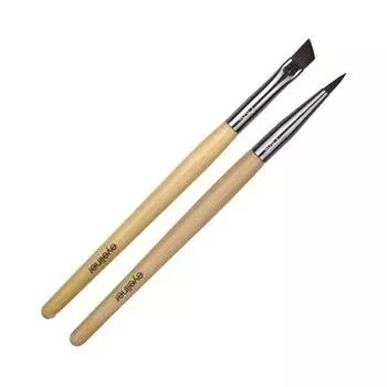 Qvs набор кистей для подведения глаз 2шт